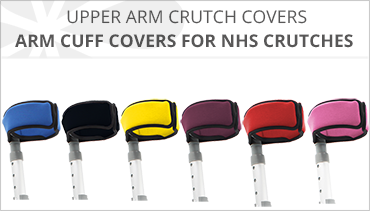 NEOPRENE CRUTCH UPPER ARM COVERS - 7 COLOURS